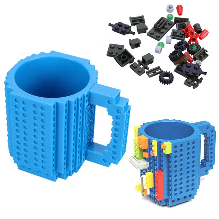 

Food-grade Personality Assembly Creative Children's Birthday Gift Lego Blocks Assembled Cup