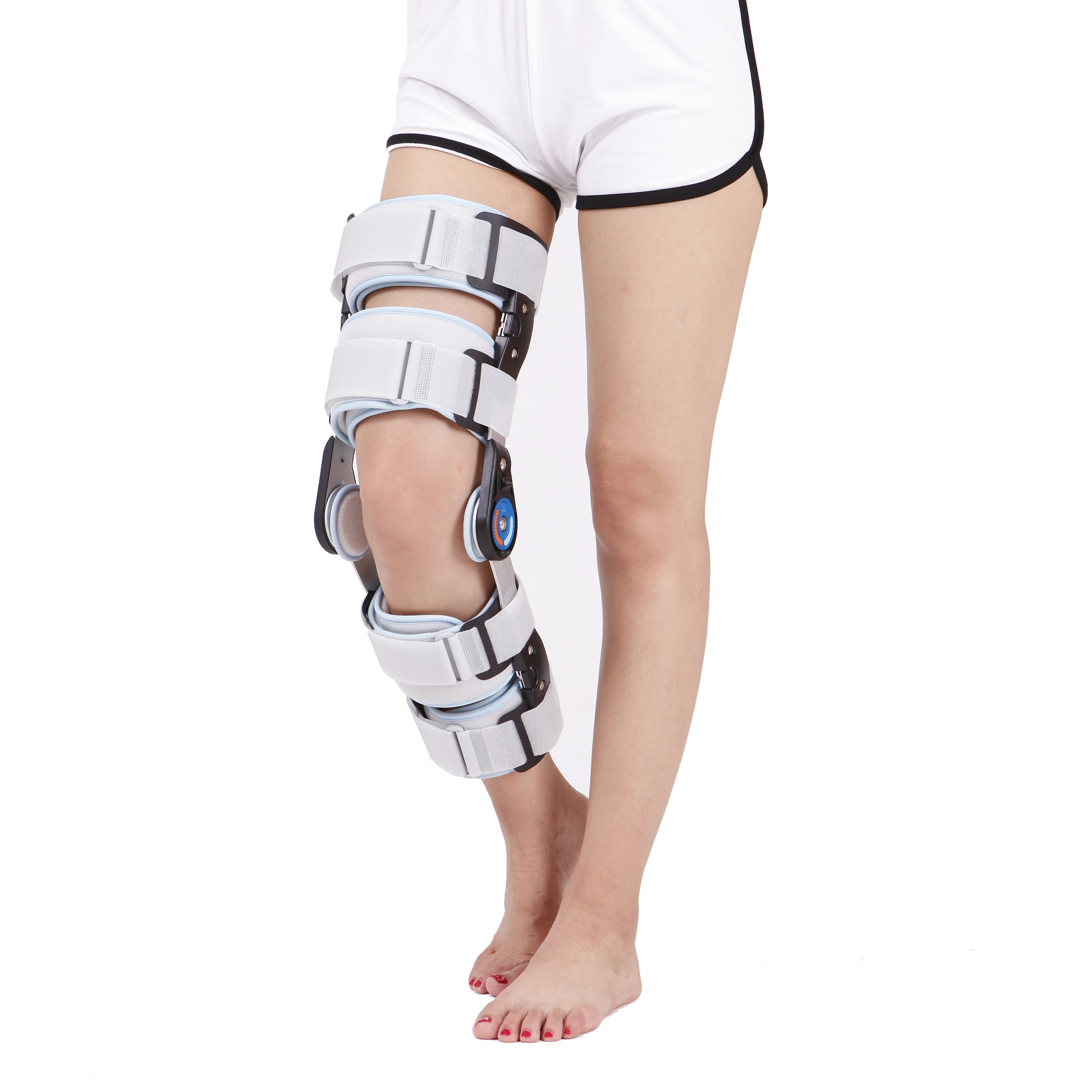 

Hinged Knee Brace Maximum Knee Support Compression Knee Brace, White