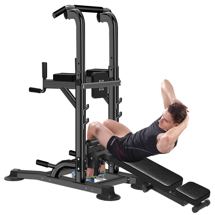 

Multi-Function Power Tower with Sit Up Bench Fitness Equipment for Home Gym