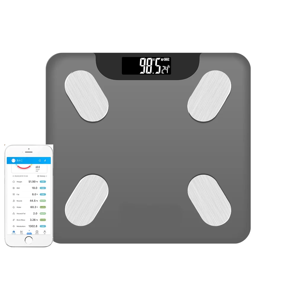 

Amazon Wireless Automatic Smart Personal Electronic Weighing Scales Digital BMI Analyzer Weight Body Fat Scale Digital