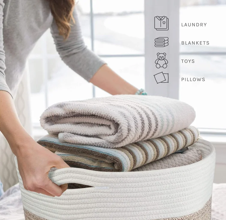 Venta al por mayor decoracion de canastas de mimbre para bebes-Compre