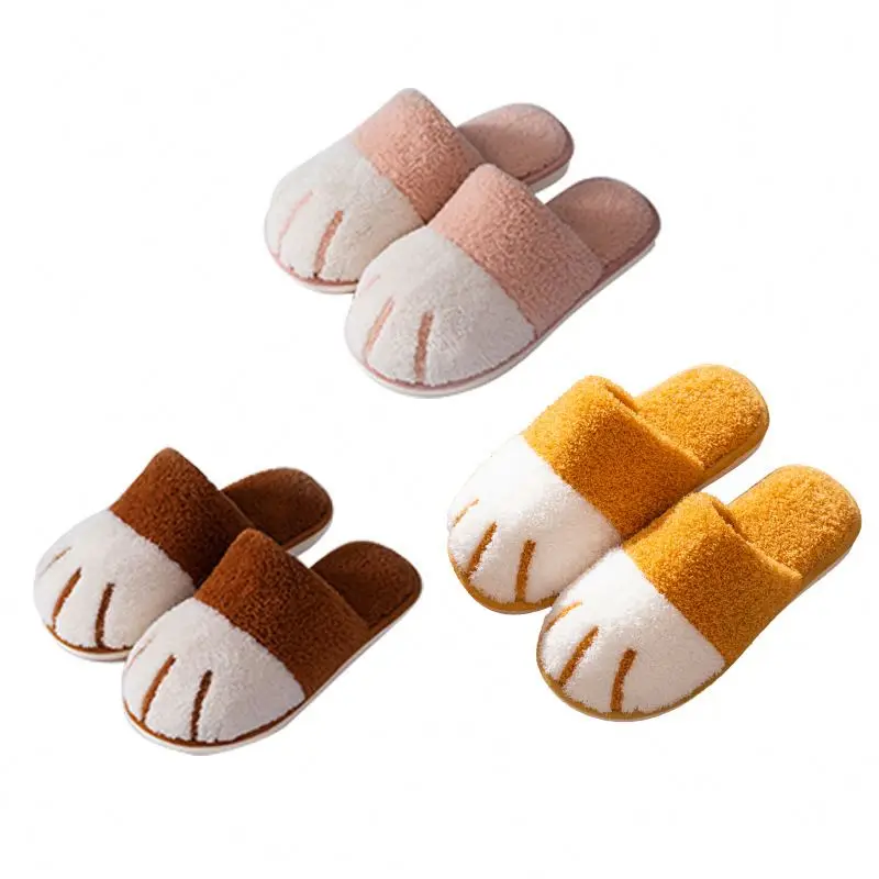 

Free Shipping Slipper Adult/Kids/Toddler Size Plush Bear Slipper Indoor Slipper For Kids And Women, As shown