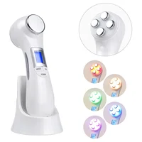 

Multifunctional 6-in-1 LED Photon RF EMS Ultrasonic Vibration Ion Tightening Lifting Face Wrinkle Remover Facial Beauty Massage