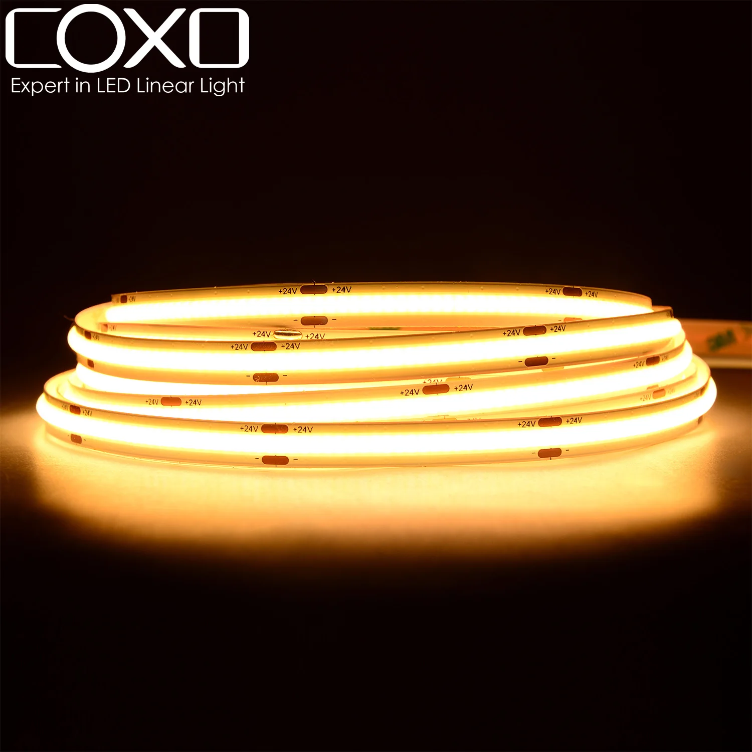 

COXO cob bande lumineuse a led 3 Years Warrant ce rohs 480led 24v 12v bande lumineuse a led