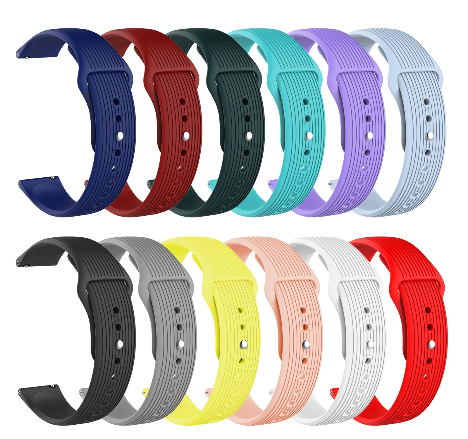 

Hot Smart watch Band Silicone 20mm rubber silicone replacement strap For Samsung Galaxy Watch Active2
