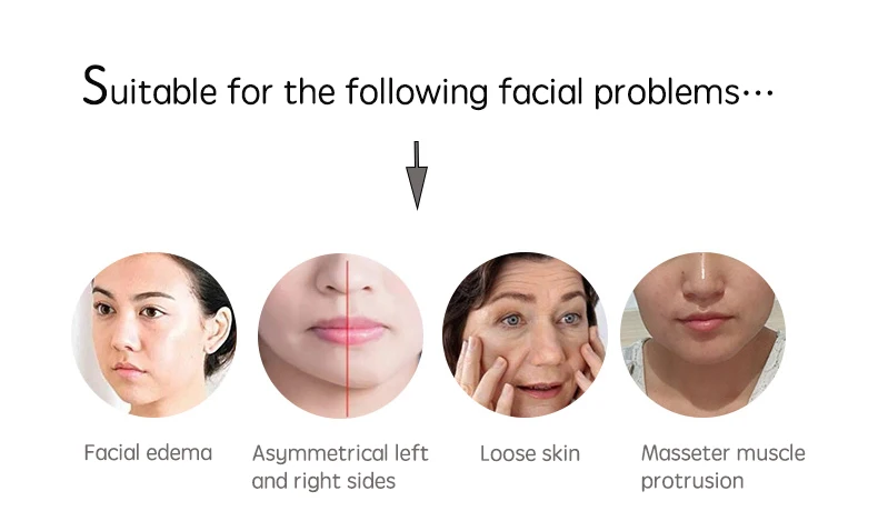 Brand new face slimming lifting skin rejuvenation face lifting device ultrasonic facial massager