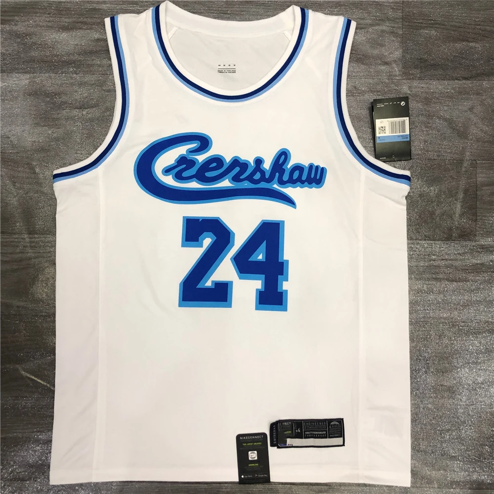 

Best Quality Laker s Retro Crenshaw White Basketball Jersey DAVIS #3 Bryant Basketball Uniform Custom Name and LOGO, As picture