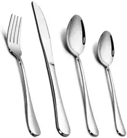 

4-piece silverware stainless steel flatware spoon/fork/knife/tea spoon wedding party utensil set