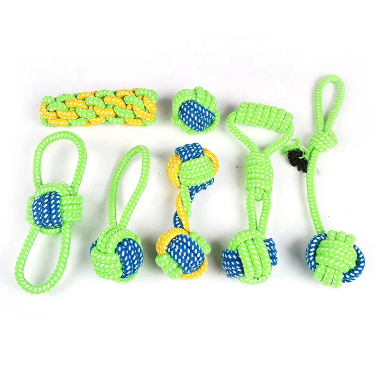 hot selling packs cat dog pet cotton rope chewing toy set