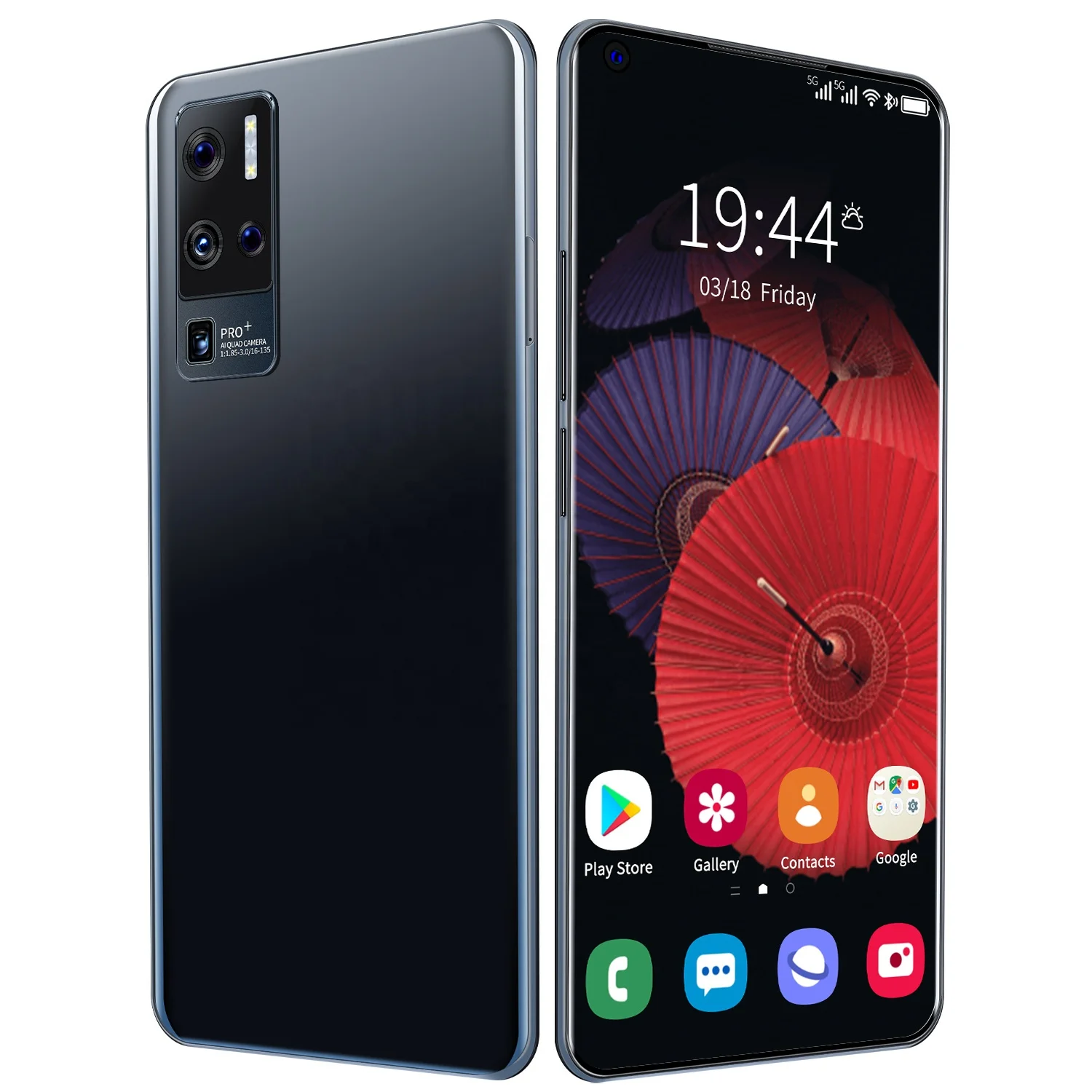 

XINZY phone smart XINZY 7.3inch Full Screen Smartphone OnePro 9+ 16+512GB Unlocked Mobile Phone Cpu Deca Core Cellular Gsm oem 5g smartphone, White black
