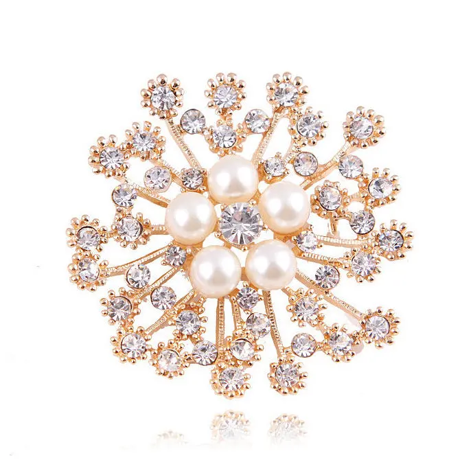 

Wholesale for Women Girl Gift Fashion Rhinestone Pearl Bridal Wedding Jewelry Brooches Brooch Wedding