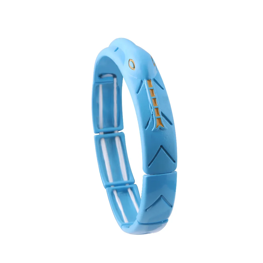 

Anime Cartoon Miraculous Ladybug Snake Resin Bracelet, Picture shows