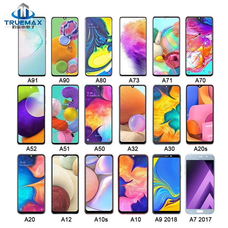 

Original super oled samsung galaxy a20 a30 a30s a50 a505 a70 lcd panel screen combo display full set for sumsung