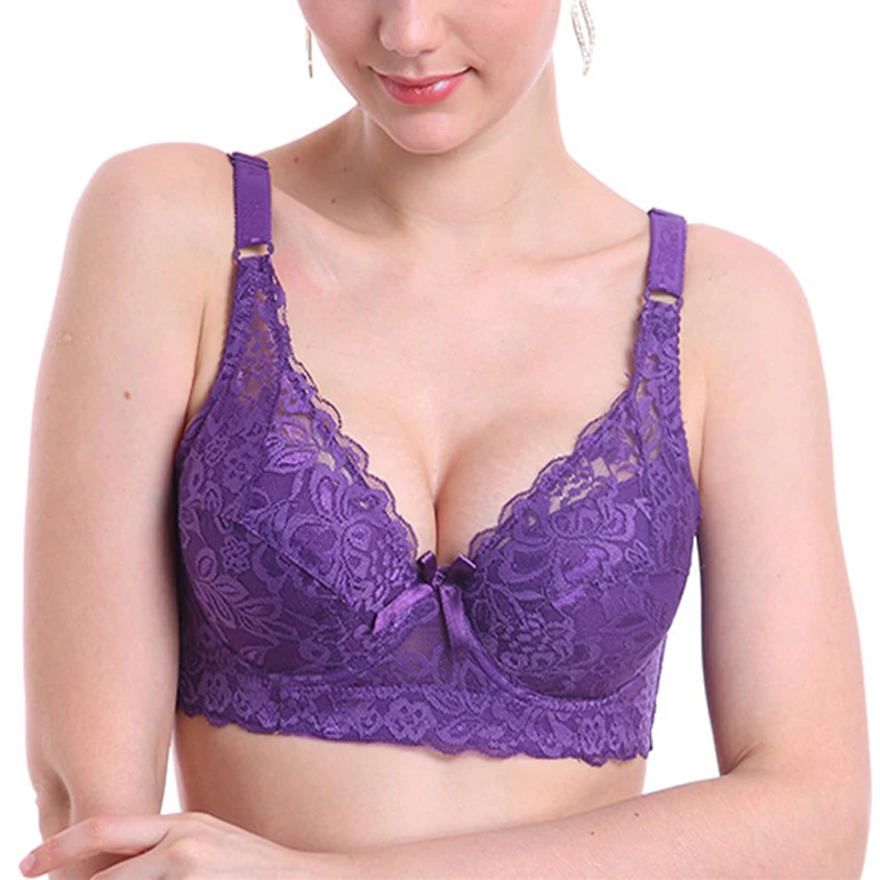 

Plus Large Big Size Bralette Lace Bras for Women's Bra Underwear Sexy Lingerie Super Push up Brassiere