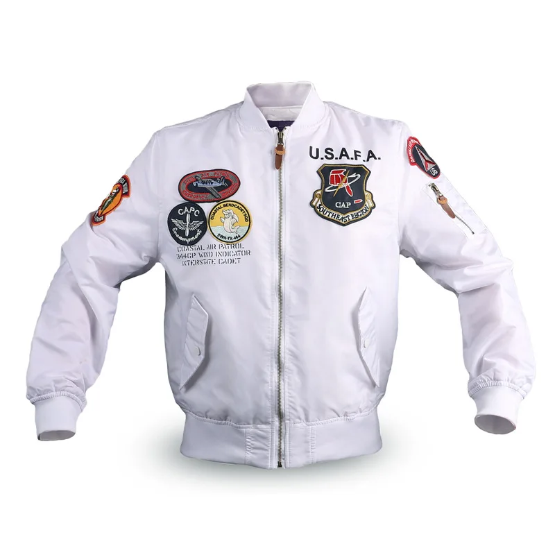 

New Spring/fall Aviator jacket men's MA1 Air Force embroidered jacket INS baseball suit old school bomber jacket