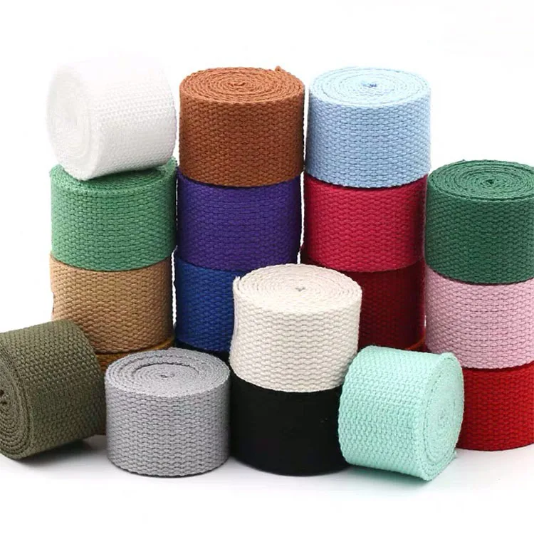 Wholesale Colorful Polyester Cotton bing 2cm 2.5cm 32mm 3.8cm 5cm