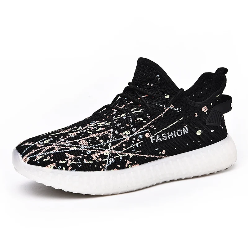 

Hot sale lightweight breathable mesh upper sports shoes sneakers shoes men, Optional