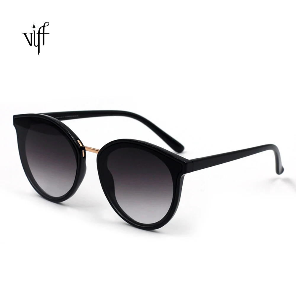 

Black Oversize Sunglasses VIFF HP18665 Vintage Style Cat eye Tortoiseshell Sunglasses, Multi colors