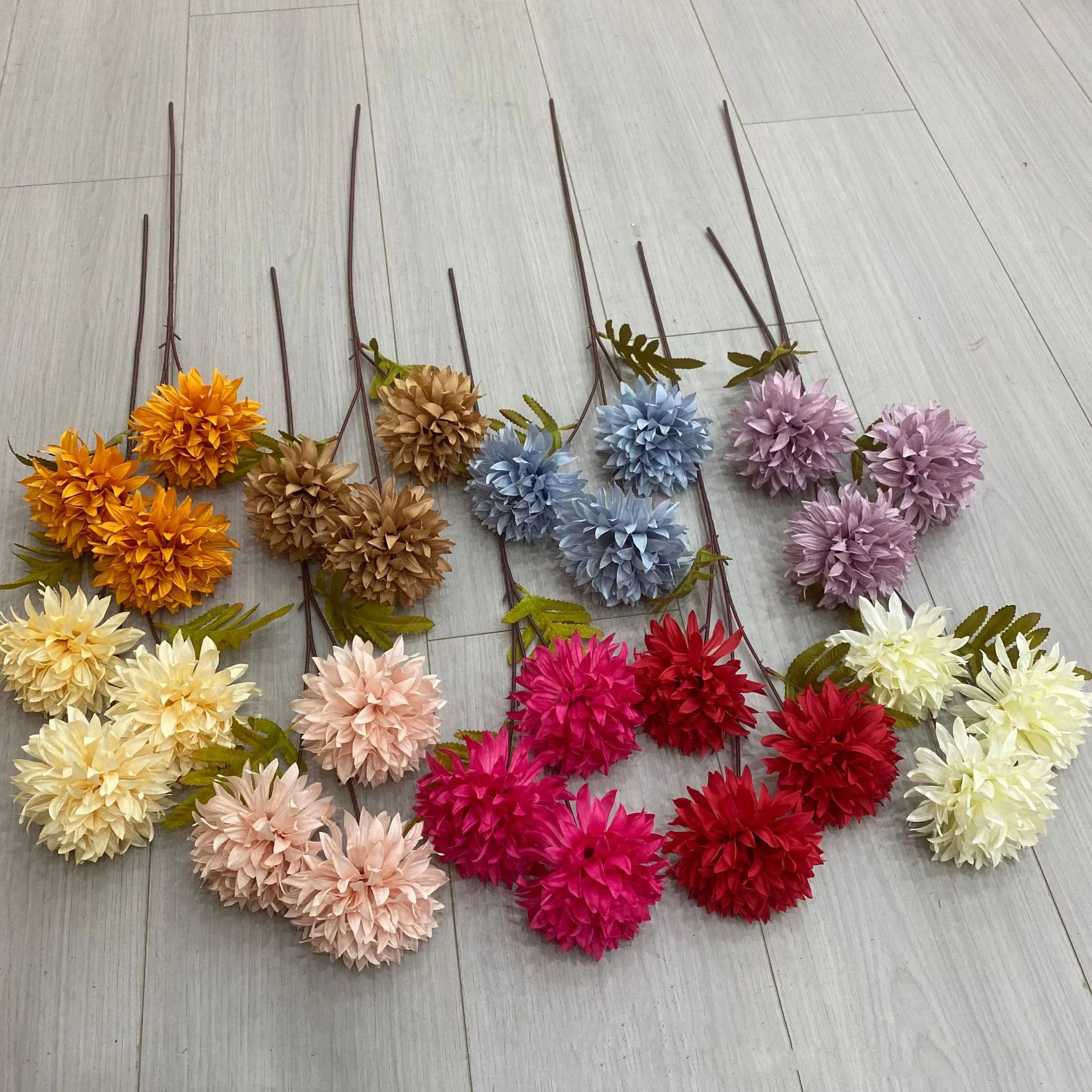 

M-152 wedding decoration supplies artificial 3 branches dandelion flowers faux daisy flower home decor