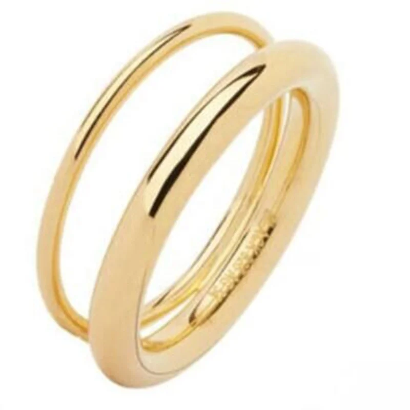 

18K Gold Rings Gold Jewelry Double Ring