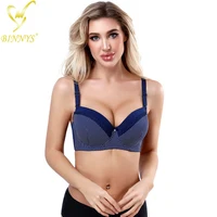 

BINNYS Guangzhou hot selling spandex nylon breathable dot printed plus size 38d size women bra