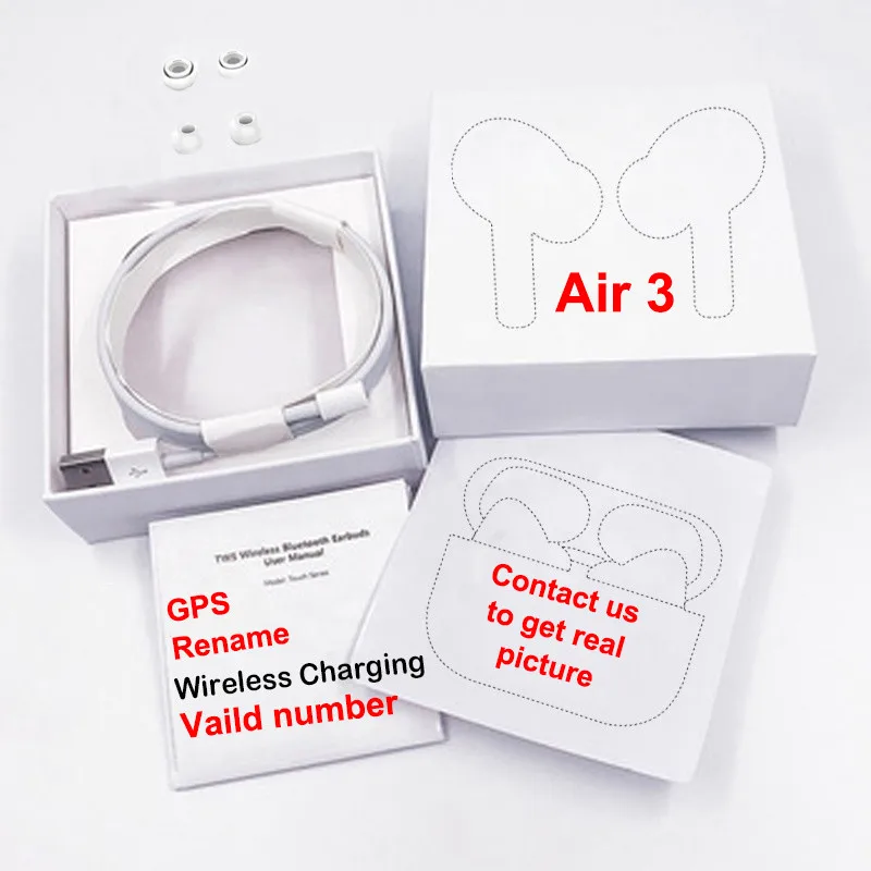 

Best ANC Airoha Noise Reduction Rename GPS Air 3 Pro TWS Wireless Earphones Headphones Earbuds