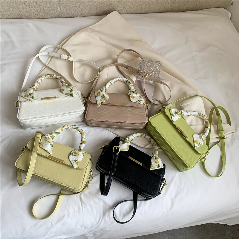 

2021 Hot Fashion Ladies Scarf Handbag Small Hand Bag Popular Purses For Woman