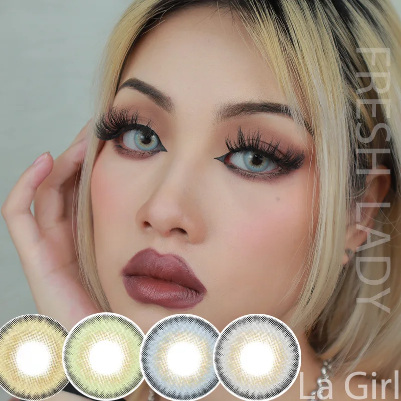 

Kangshida La Girl Collection Circle prescription different colors contact lenses