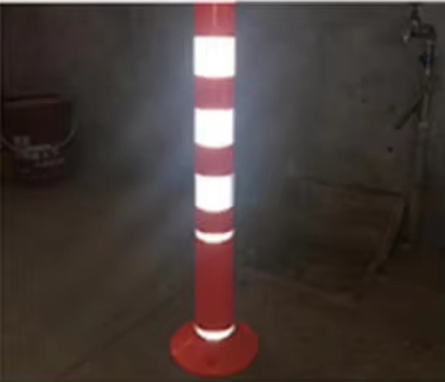 Traffic Safety Spring Warning Bollard 750mm High Reflective Flexible Parking Guide Post