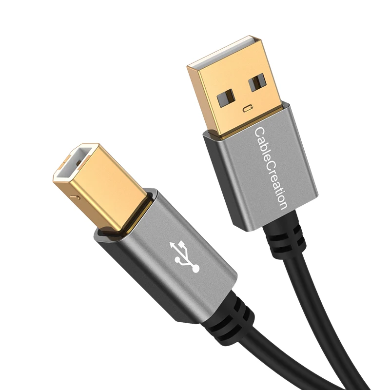 

CableCreation High Quality USB Printer Cable USB 2.0 A Male to B Male Data Sync Printer Crod Cable For Computer/Printer