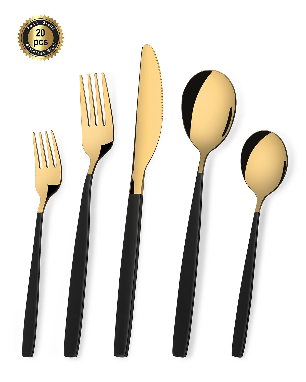 

houseware in bulk 5-star high quality gold plated spoons forks and knives for events, Gold,black,rose gold and sliver,ect.