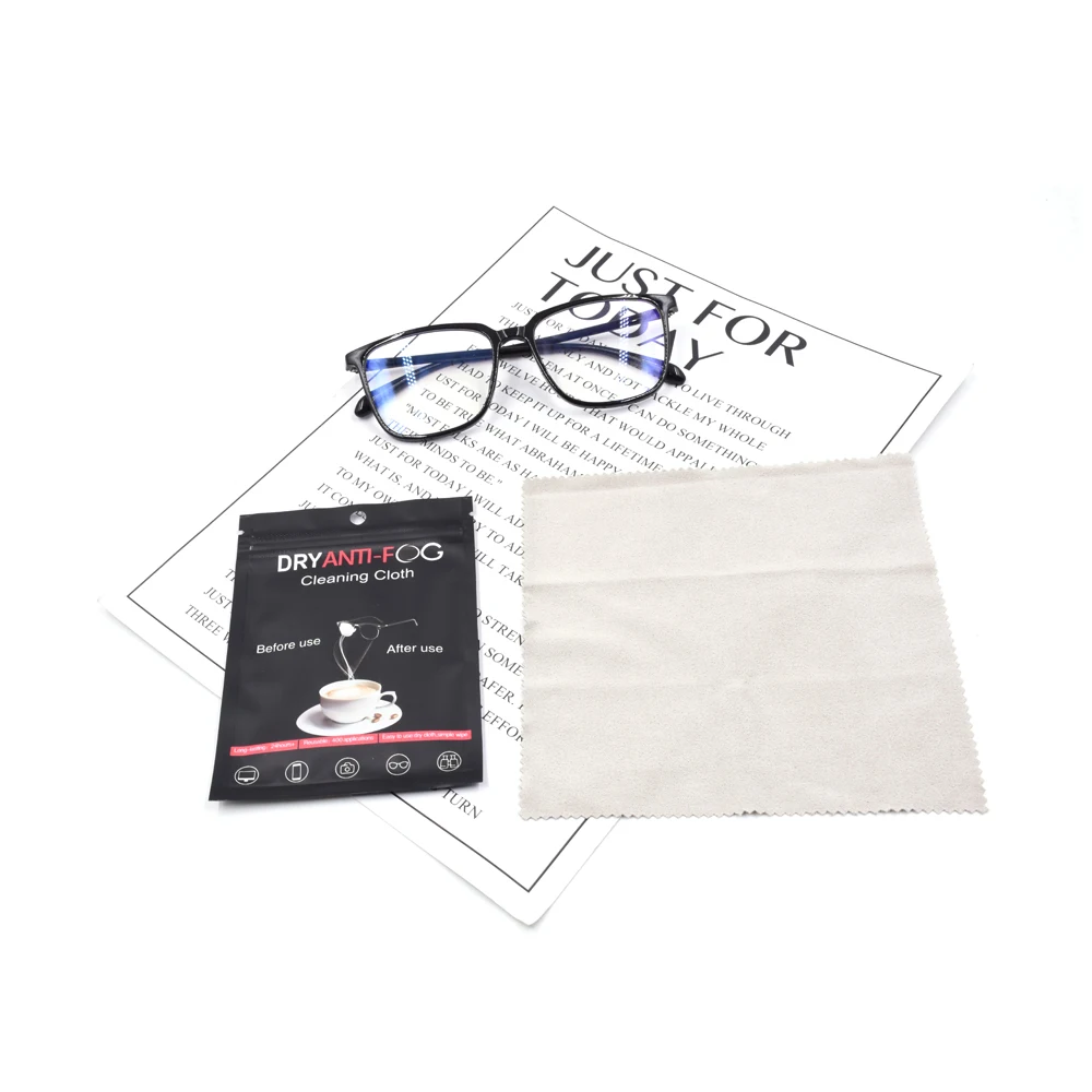 

RTS Odorless Anti Fog Lens Microfiber Cleaning Cloths Antifog Dry Cloth Reusable 600 Times and Lasts for 48h