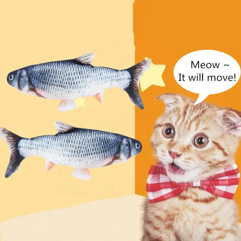 

Electric Simulation Fish Swing Toy Simulation Catnip Plush Fish Toy Pet Supplies, Photo