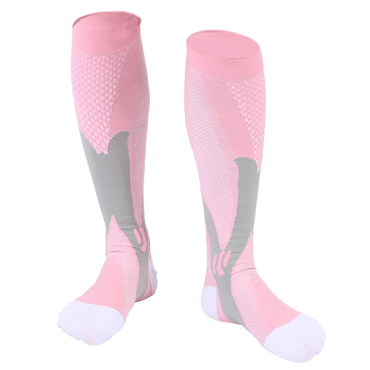 

New Products For 2021 Cotton Designer Breathable Custom Logo Athletic Cycling Sports Compression Socks Women Men, Blue+green+pink+white+black+orange