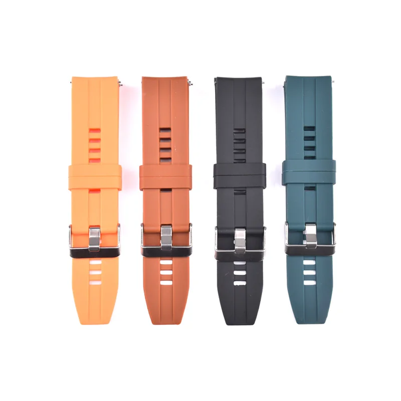 

Quick Release Watch Strap Adjustable Silicone Wristband Sport Silicone Rubber 22mm The Watch Band Is Replaceable Fashion