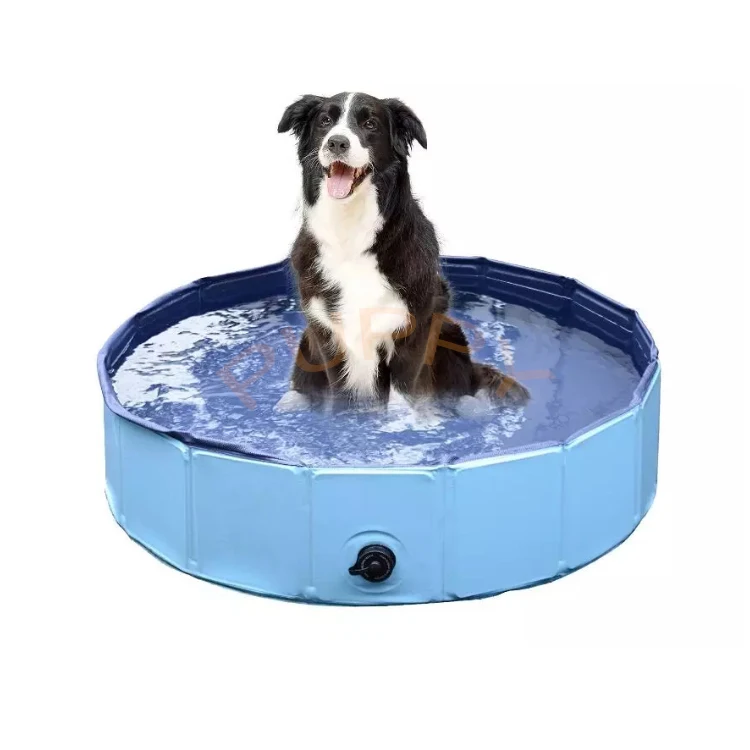 

foldable dog pet bath swimming pool Collapsible PVC dog bathtub Puppy Shower Dog Bathing Tub, Red