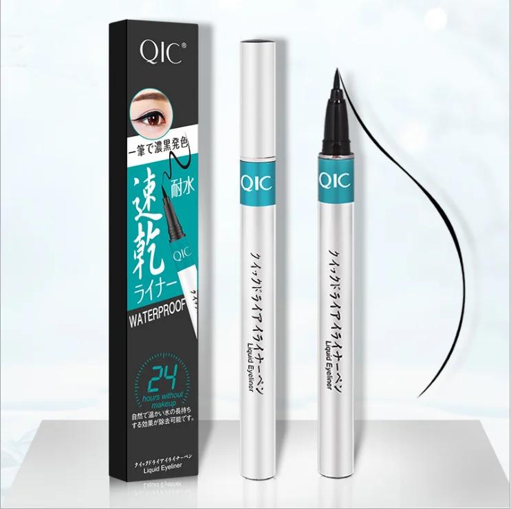 

QIC Does Not Smudge Black Makeup Eyeliner Waterproof Quick Flick Liquid Eyeliner
