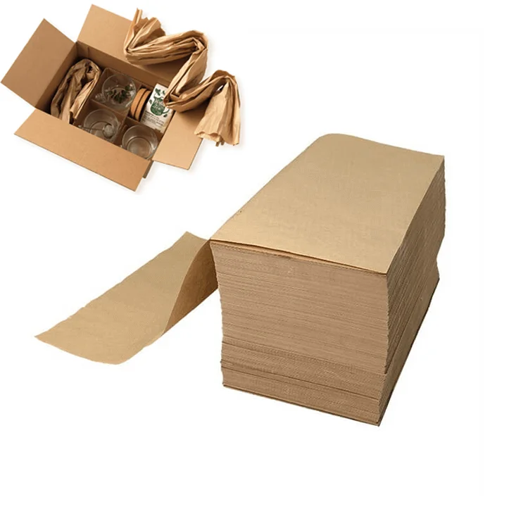 New Hot Sale Eco Friendly Biodegradable Grey Fan Fold Kraft Paper 50GSM/70GSM Customizable for Herbs Packaging and Gift Wrapping