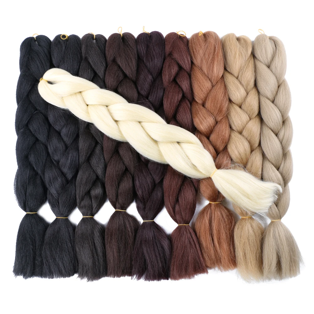 

Wholesale Easy Install Synthetic Hair Extensions Jumbo Braids Hair Fibre Braiding Hair Supplies