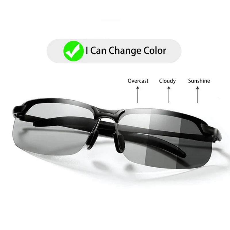 

SKYWAY Photochromic Sunglasses Men Polarized Driving Eyewear Male Change Color Day Night Vision Sun Glasses