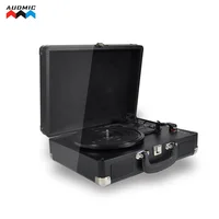 

All in one Suitcase Retro LP Vinyl turntable record player wholesale with USB, TF, Bluetooth, FM, USB or TF recording