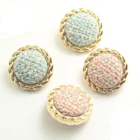 

Four colors fabric cover metal fashion high quality buttons