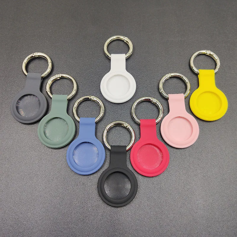 

Factory Supply Silicone Anti-Lost Tracker Case Dog Pet Tracking Keychain Holder Case For Airtag, Multi colors