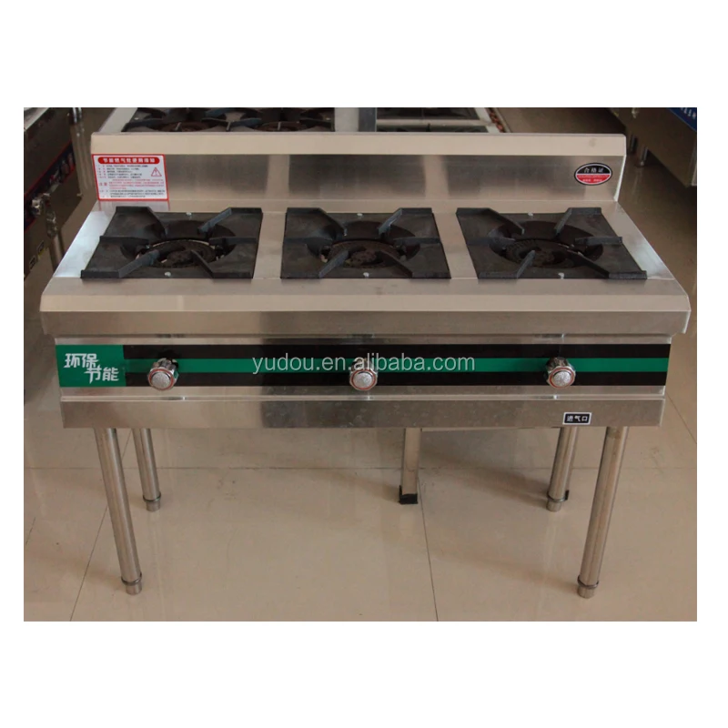 Factory enlarge cooktop 3 4 burner ranges gas stove with adjustable leg