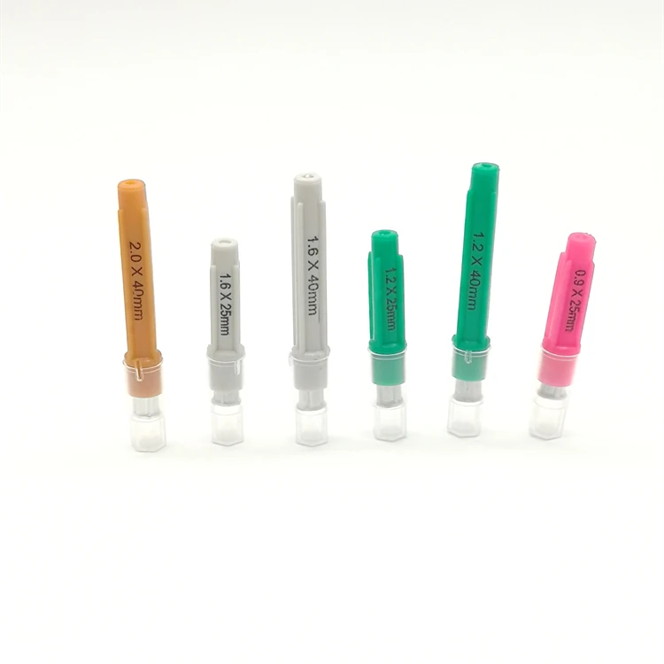 
1.2mm*25mm Disposable Aluminium Hub Veterinary Needle 