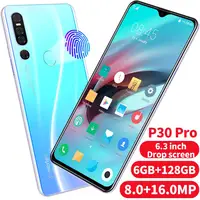 

Global Version unlocked Dual Sim P30 Pro Smartphone 6.3 inch 6GB+128GB Octa Core Mobile Phone Android CellPhone WIFI GPS