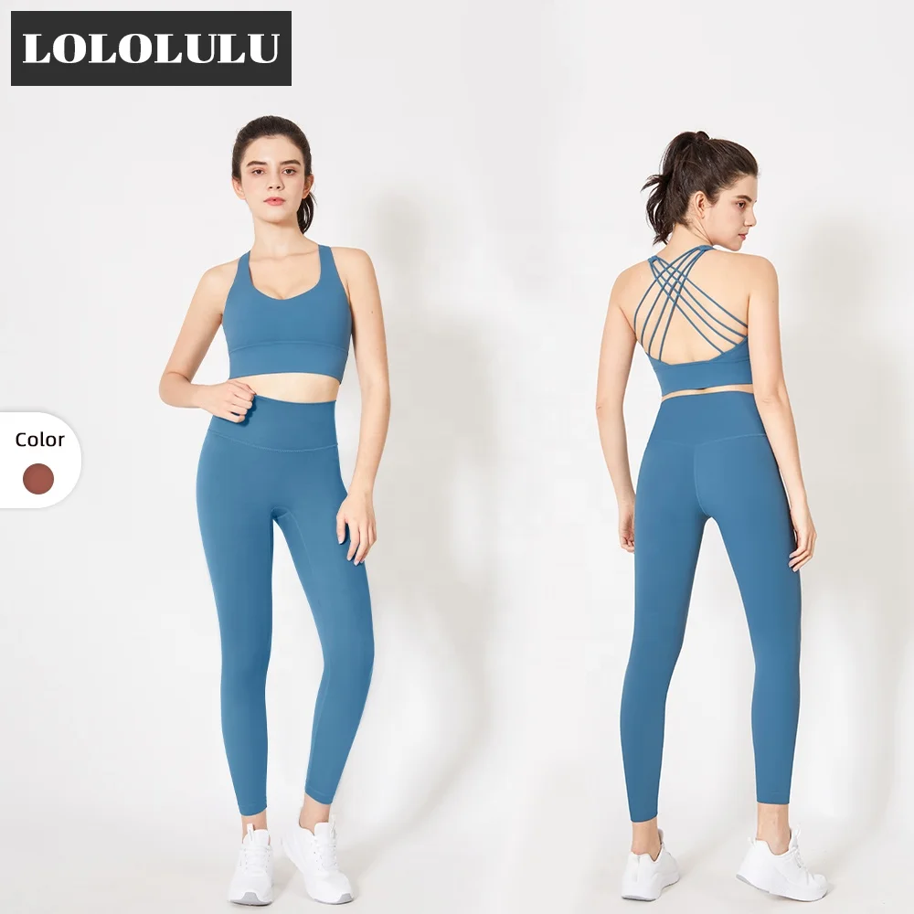 

LOLOLULU Factory Supply Two Piece Sets Exercise Pants For Women Sports Clothing Yoga Clothing Set