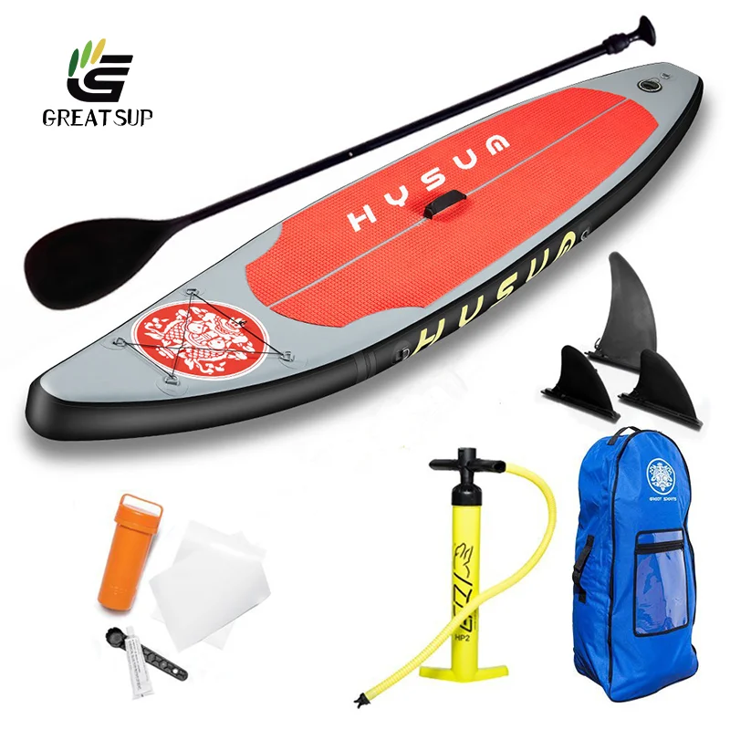 

2021 Season Water Sports Water Stand Up Surfing Board Inflatable Surf Leisure Paddle Board, Red