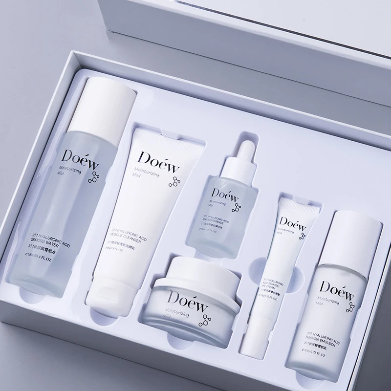 

DOEW hyaluronic acid sallon kit face care hydrating serum set anti wrinkle face whitening facial kit