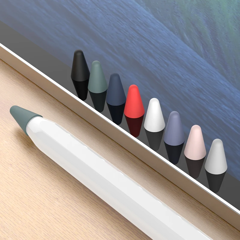 

Upgraded Silicone Case Nib Protective Sleeve Pencil Tip Replacement,Low Friction Pen Tip Cover For Apple/iPad Pro, Red,black,white,pink